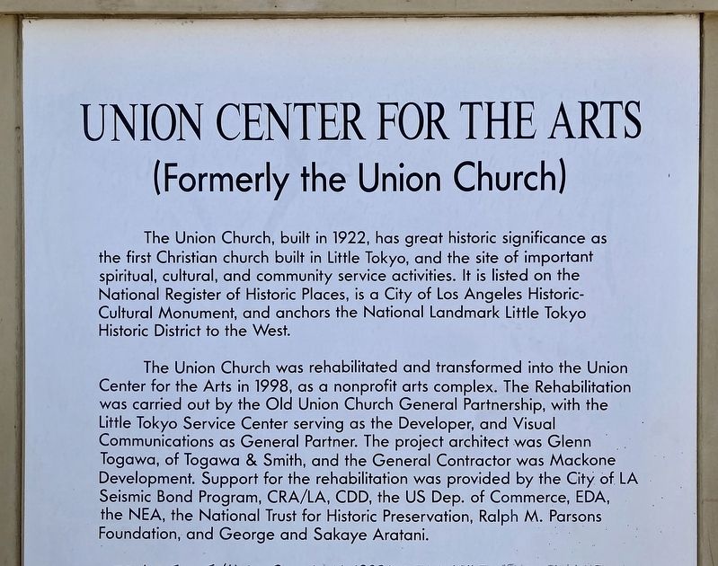 Union Church Marker image. Click for full size.