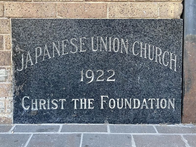 Union Church Cornerstone - 1922 image. Click for full size.