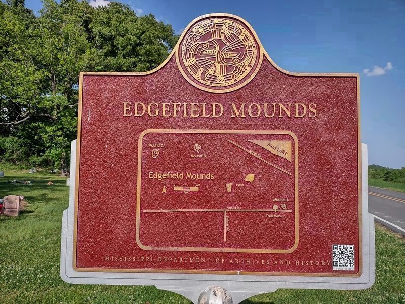 Edgefield Mounds - Mound location map image. Click for full size.