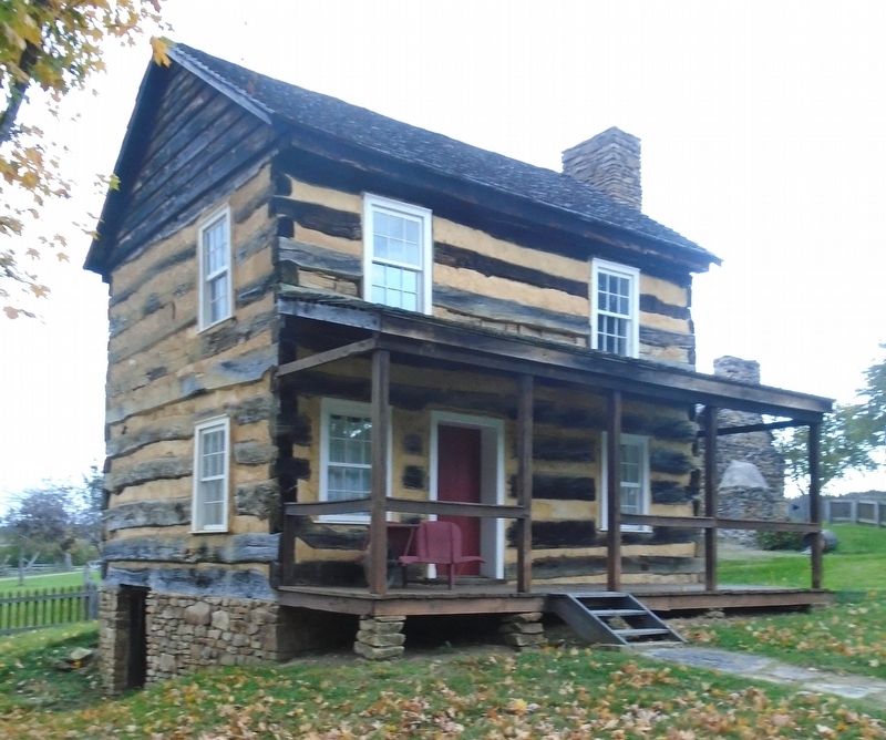 c.1830s Log Farmstead - Adam Miller House image. Click for full size.