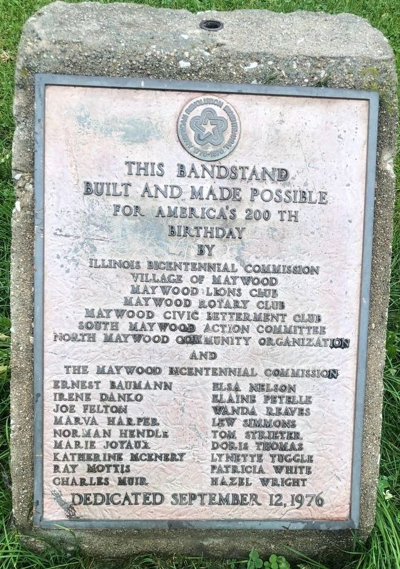 Bicentennial Bandstand Marker image. Click for full size.