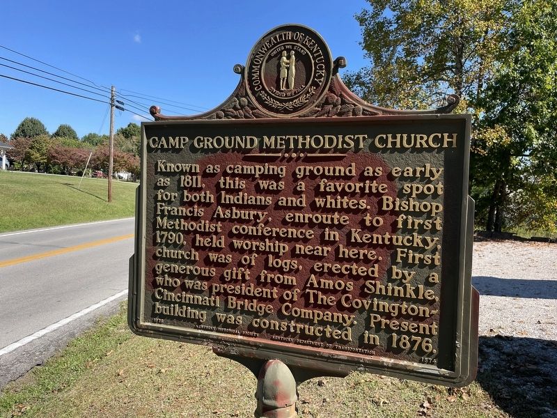 Camp Ground Methodist Church Marker image. Click for full size.