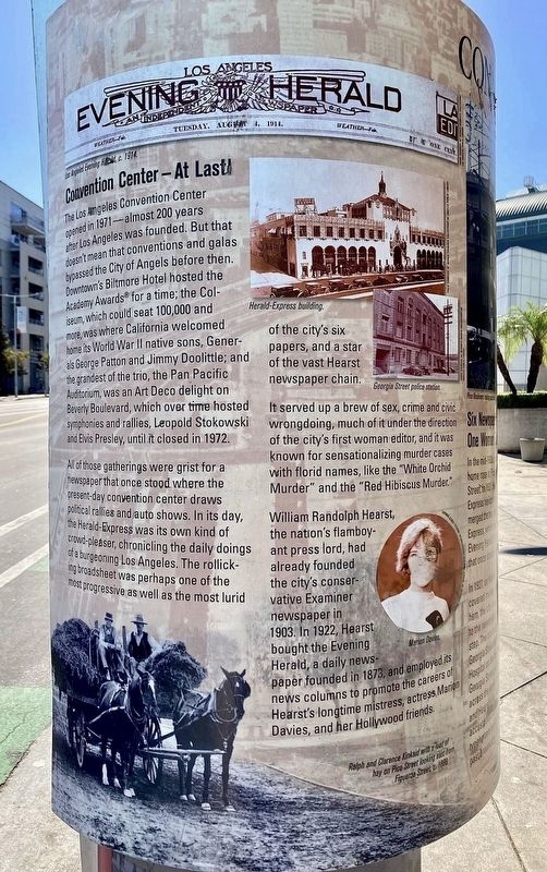 Convention Center Marker. Click for full size. Convention Center Marker image. Click for full size.