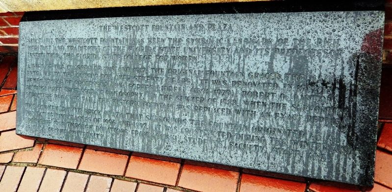 The Westcott Fountain and Plaza Marker image. Click for full size.