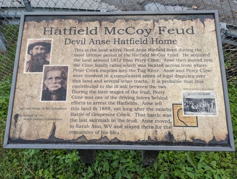 Hatfield McCoy Feud Marker image. Click for full size.