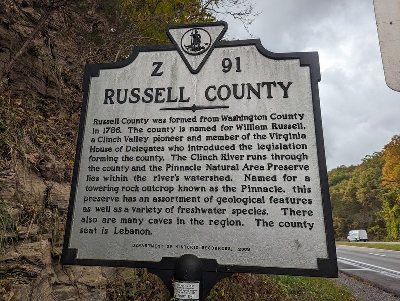 Russell County / Washington County side of marker image. Click for full size.