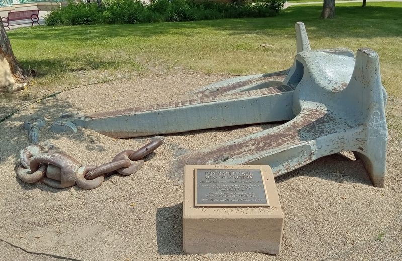 USS Saint Paul (CA-73) Anchor and Marker. Click for full size. USS Saint Paul (CA-73) Anchor and Marker image. Click for full size.