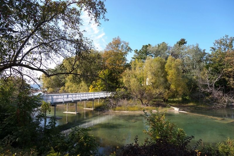 The Island House Pedestrian Bridge. Click for full size. The Island House Pedestrian Bridge image. Click for full size.