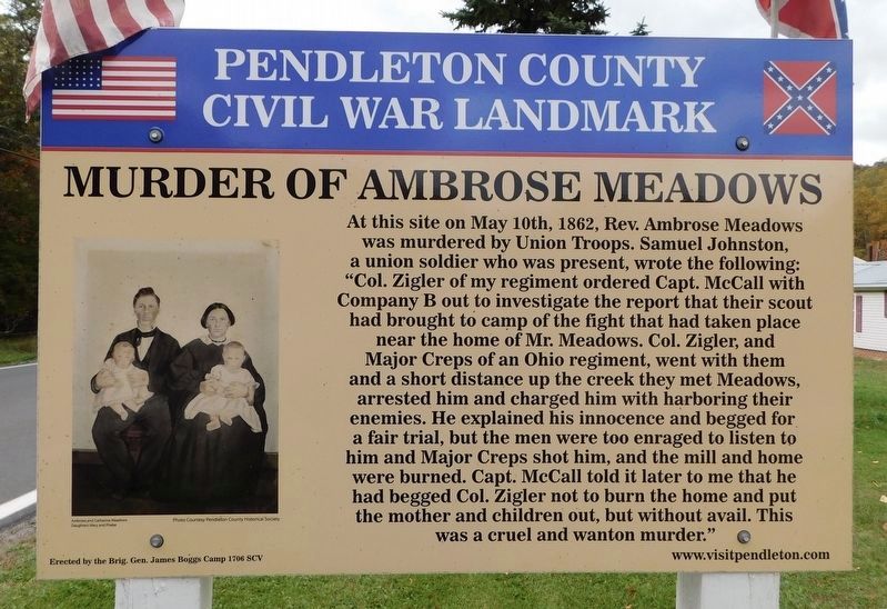 Murder of Ambrose Meadows Marker image. Click for full size.