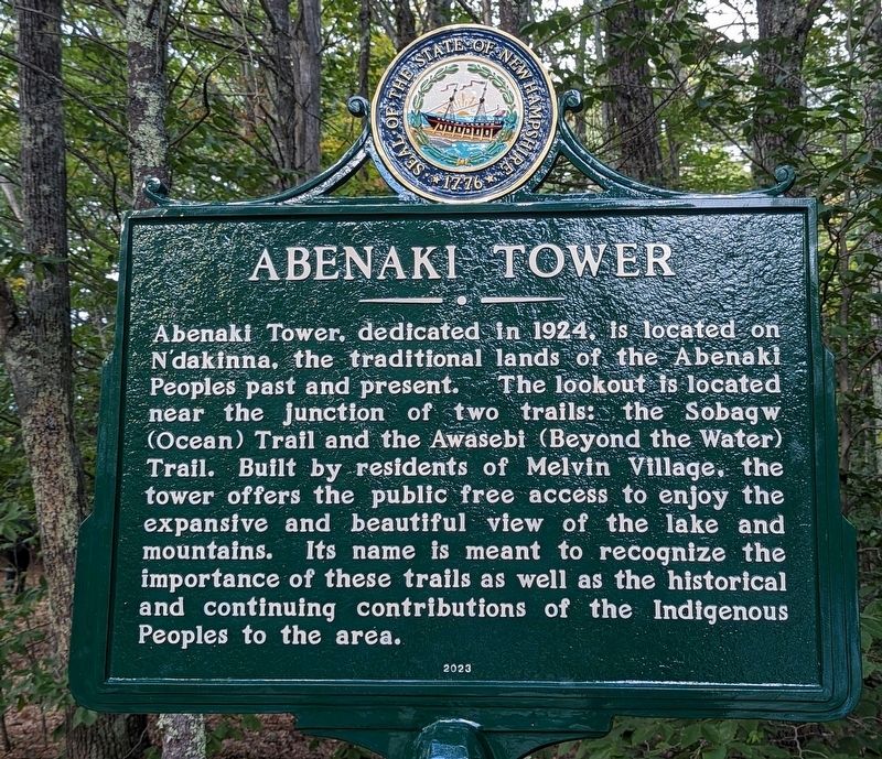 Abenaki Tower Marker image. Click for full size.
