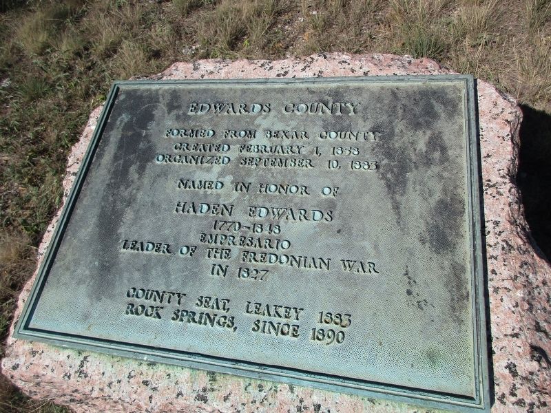 Edwards County Marker image. Click for full size.