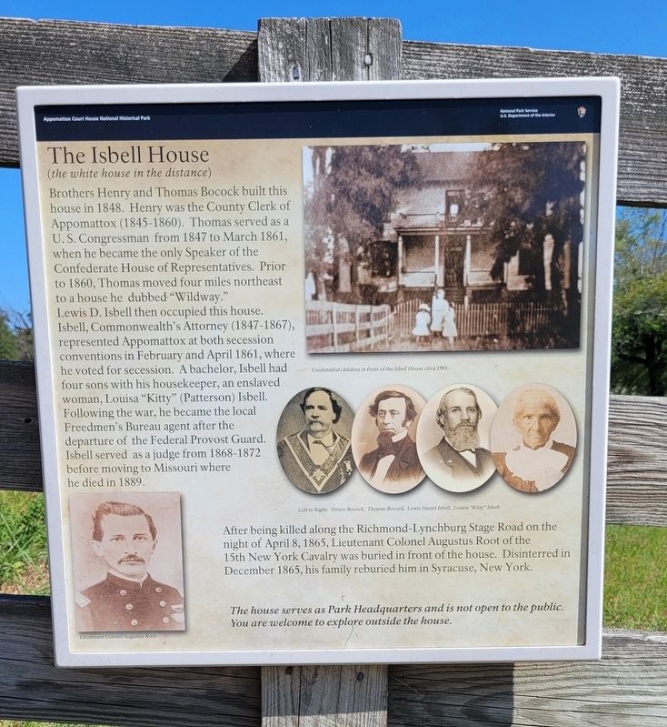 The Isbell House Marker image. Click for full size.