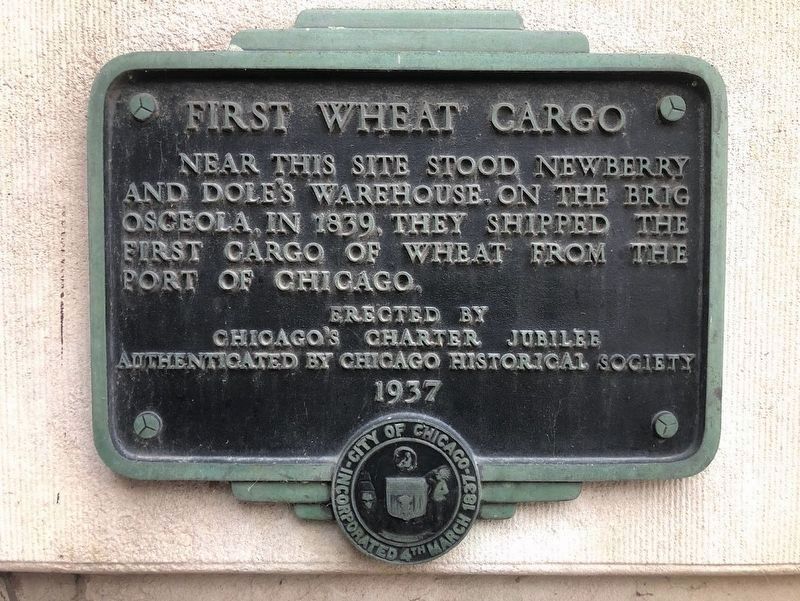 First Wheat Cargo Marker image. Click for full size.