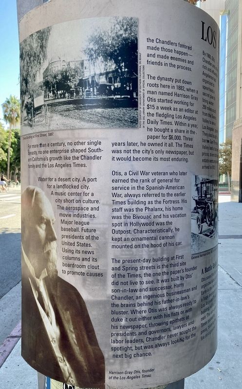 Los Angeles Times Marker. Click for full size. Los Angeles Times Marker image. Click for full size.