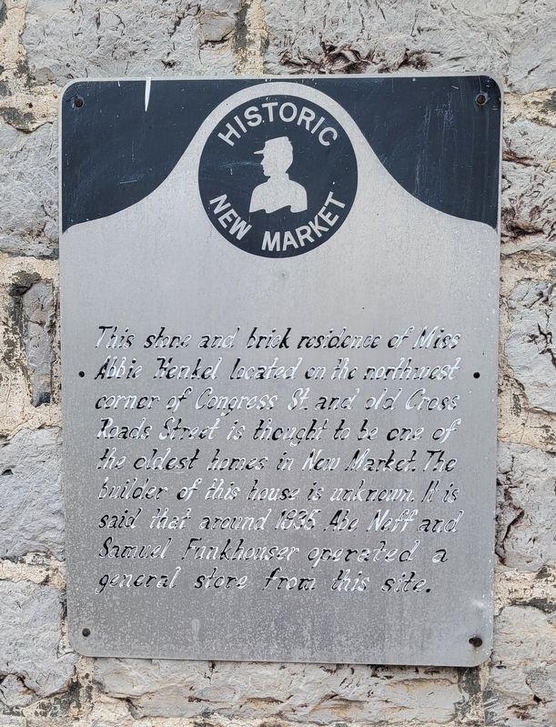 Miss Abbie Henkel House Marker image. Click for full size.