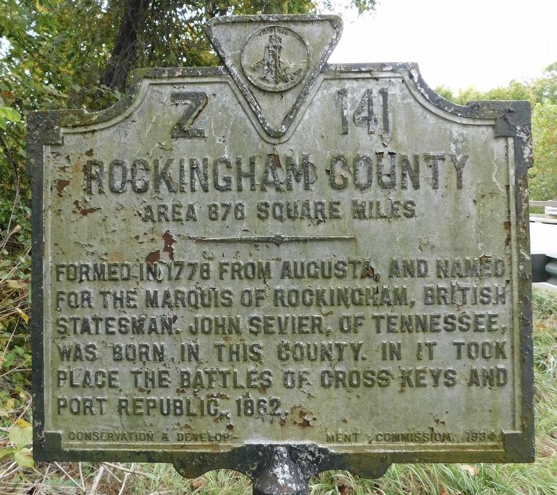 Rockingham County Face of Marker image. Click for full size.