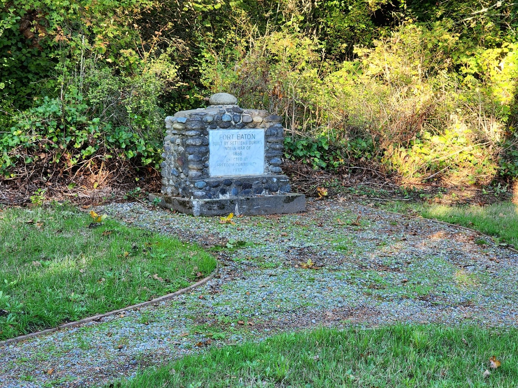 Fort Eaton Marker. Click for full size. Fort Eaton Marker image. Click for full size.