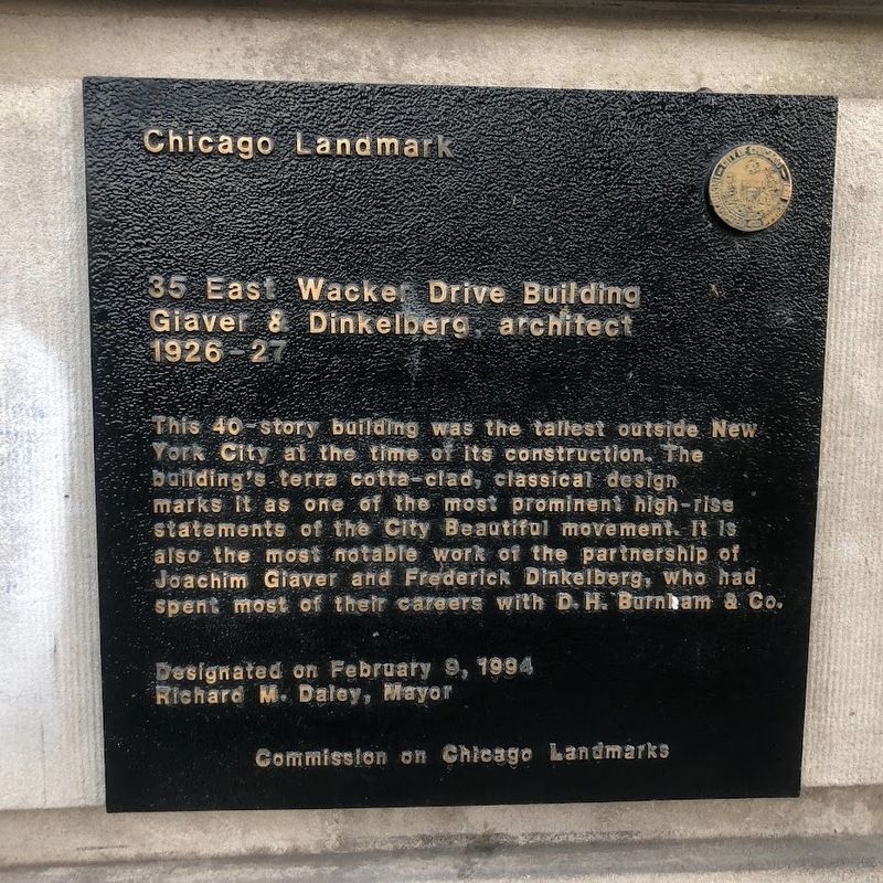 35 East Wacker Drive Building Marker image. Click for full size.