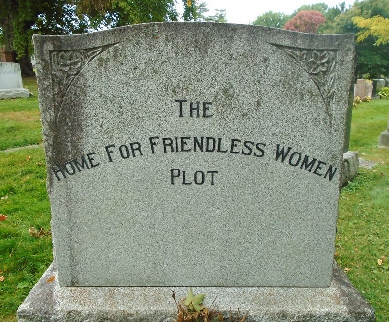 The Home for Friendless Women Plot Marker image. Click for full size.