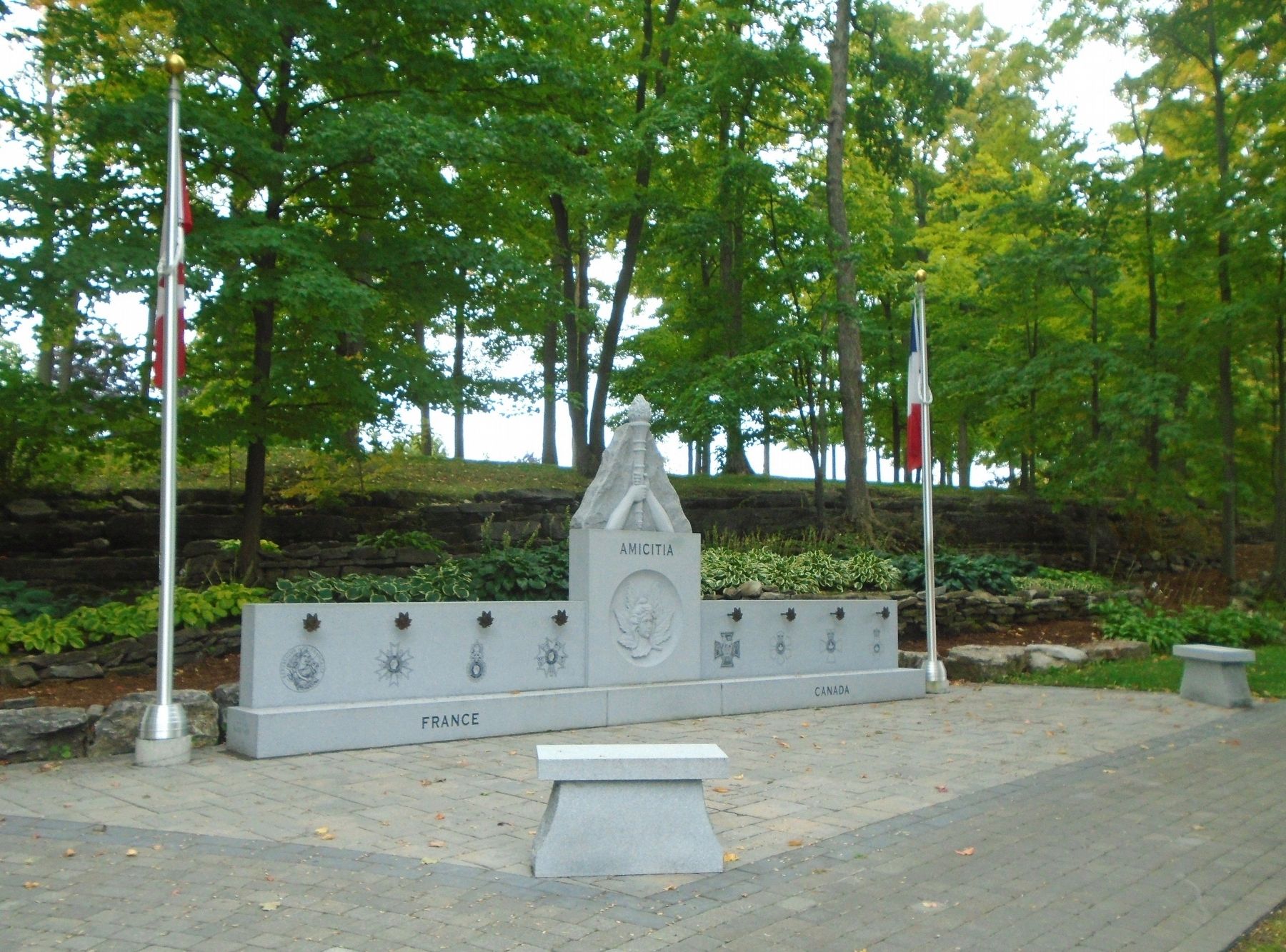 Amicitia France-Canada Monument image. Click for full size.