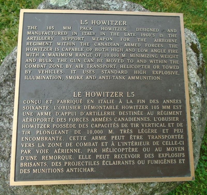 Le Howitzer L5 Howitzer Marker image. Click for full size.
