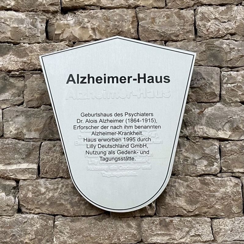Alzheimer-Haus Marker image. Click for full size.