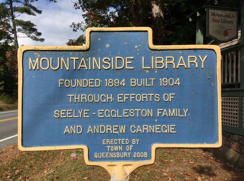 Mountainside Library Marker image. Click for full size.