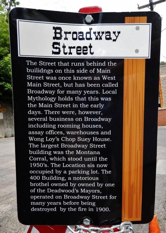 Broadway Street Marker image. Click for full size.