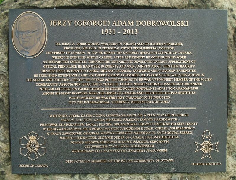 Jerzy (George) Adam Dobrolowski Marker image. Click for full size.