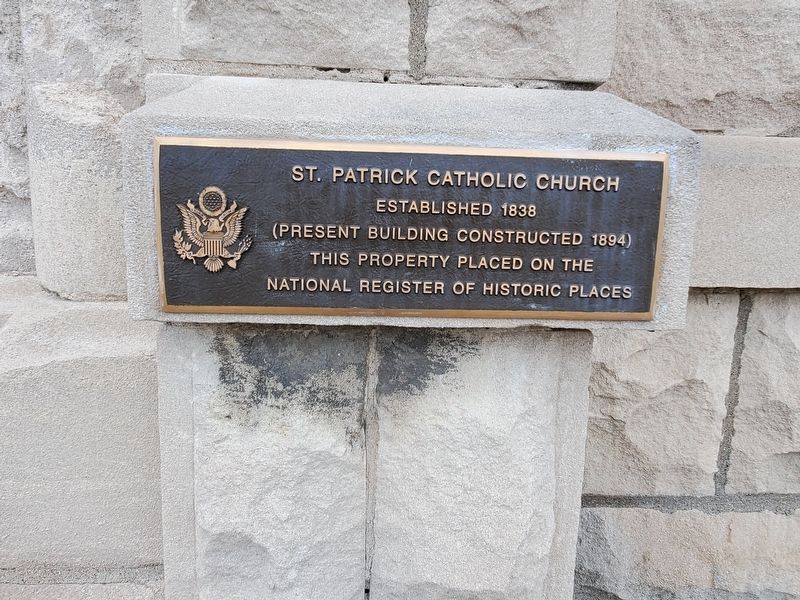 St. Patrick Catholic Church Marker image. Click for full size.