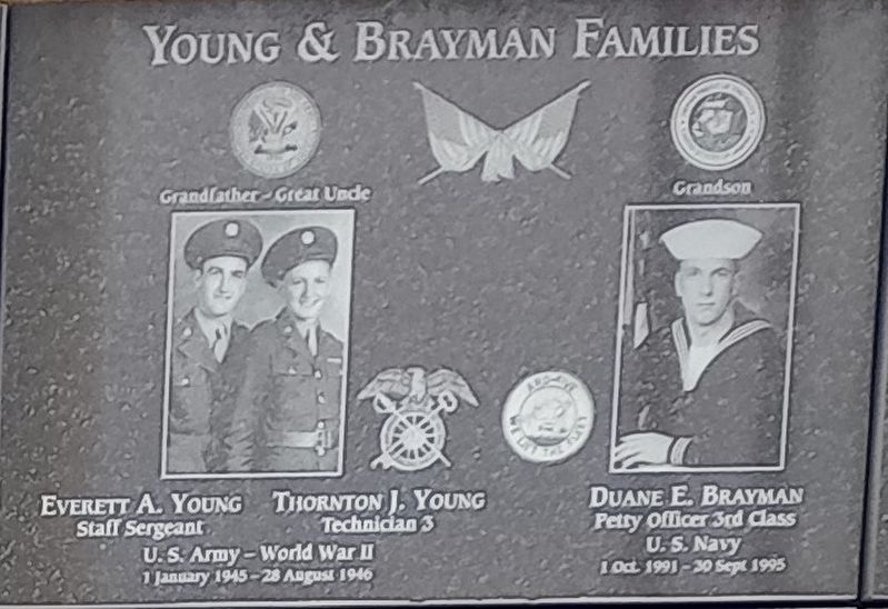 Young & Brayman Families Marker image. Click for full size.