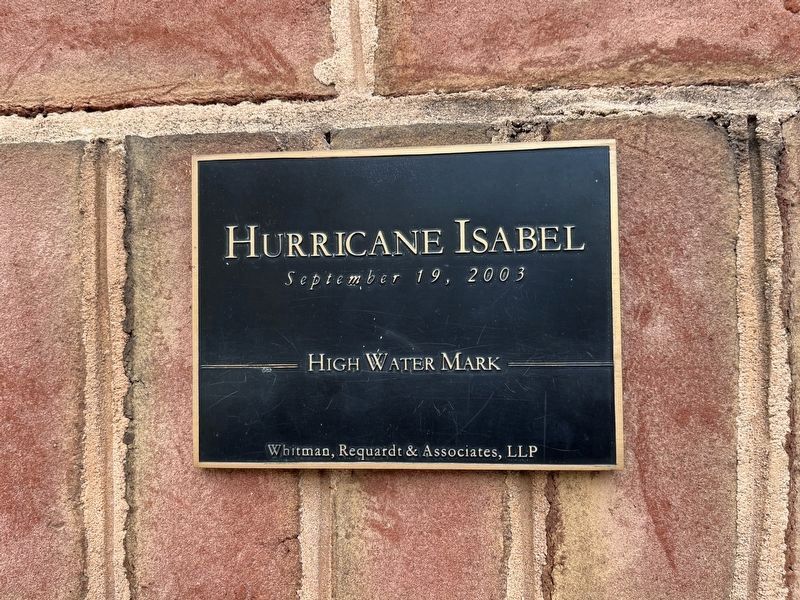 Hurricane Isabel High Water Mark Marker image. Click for full size.