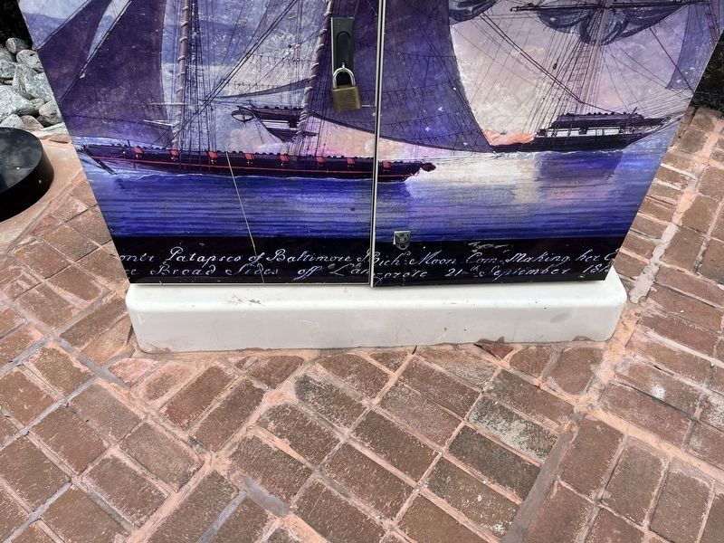 Private Armed Schooner of Baltimore Marker [Center bottom section] image. Click for full size.