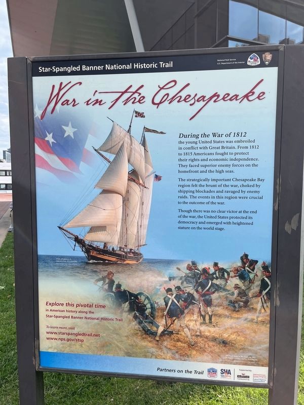 War in the Chesapeake side of the marker image. Click for full size.