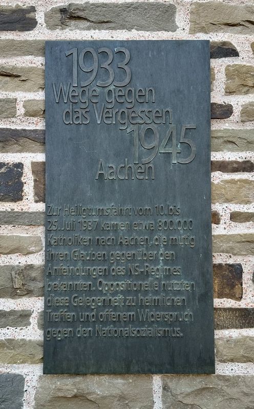 Stummer Protest / Silent Protest Marker image. Click for full size.