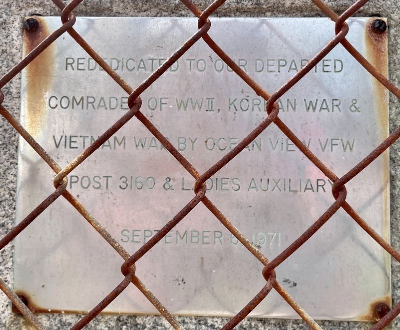 Rededication Plaque image. Click for full size.