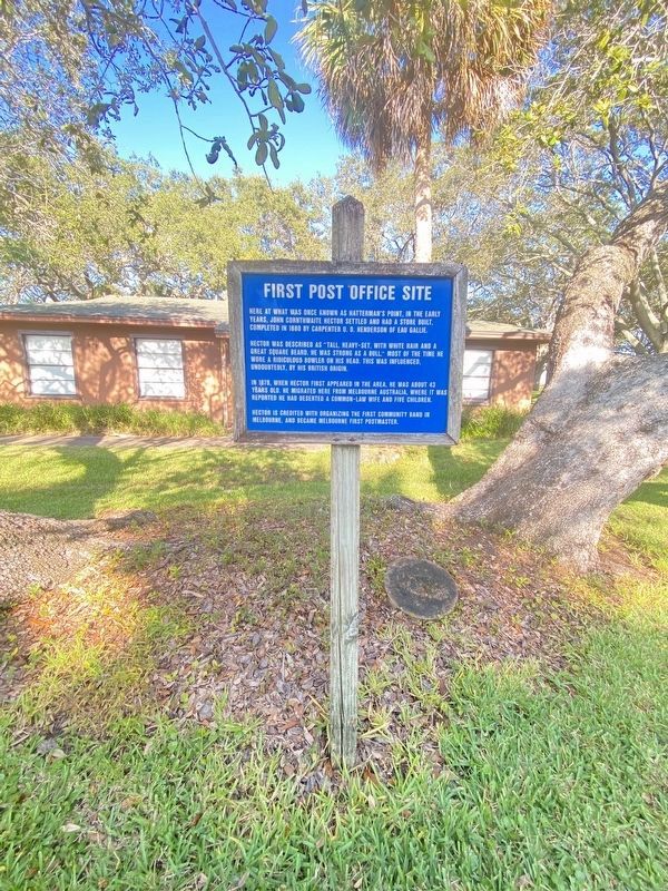 First Post Office Site Marker image. Click for full size.