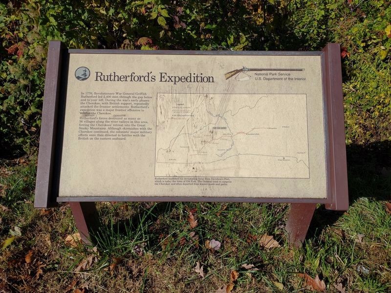 Rutherford's Expedition Marker image. Click for full size.
