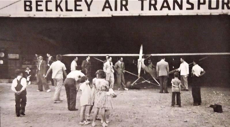 Herb Sessler's original Beckley Air Transport hangar. image. Click for full size.