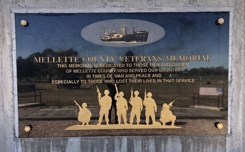 Mellette County Veterans Memorial Marker. Click for full size. Mellette County Veterans Memorial Marker image. Click for full size.