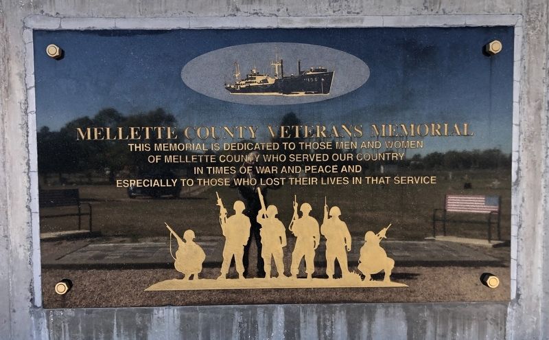 Mellette County Veterans Memorial Marker image. Click for full size.