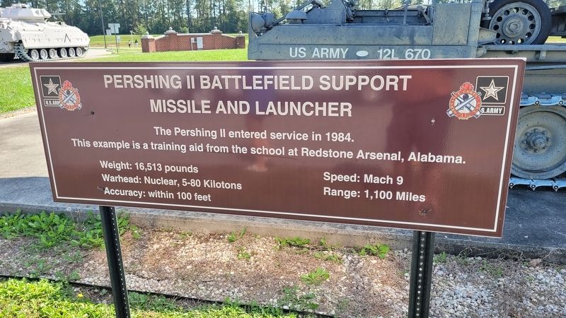 Pershing II Battlefield Support Missile and Launcher Marker image. Click for full size.