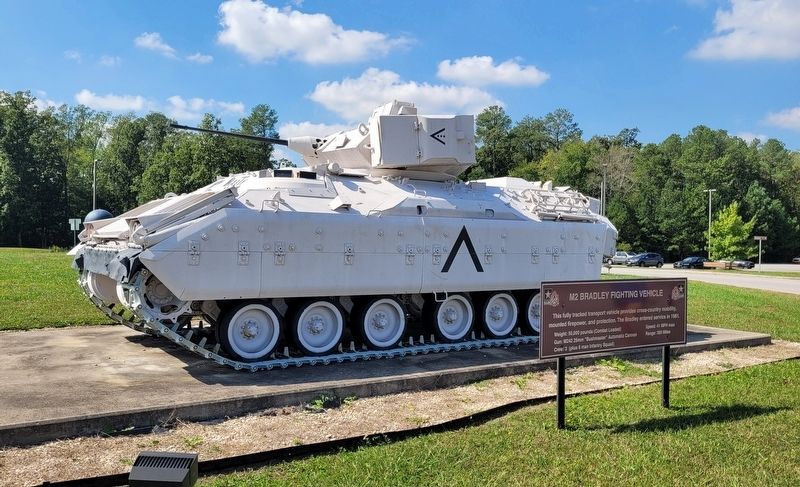 The M2 Bradley Fighting Vehicle and Marker. Click for full size. The M2 Bradley Fighting Vehicle and Marker image. Click for full size.