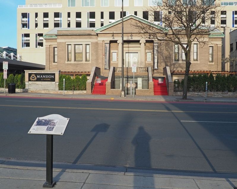 Marker facing the original Walker Branch Library image. Click for full size.