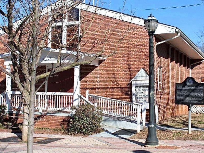 Rush Memorial Congregational Church Marker image. Click for full size.
