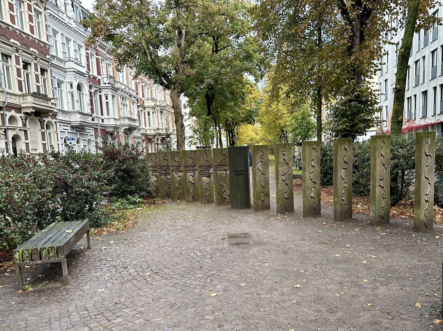 Franz Oppenhoff Marker - wide view image. Click for full size.