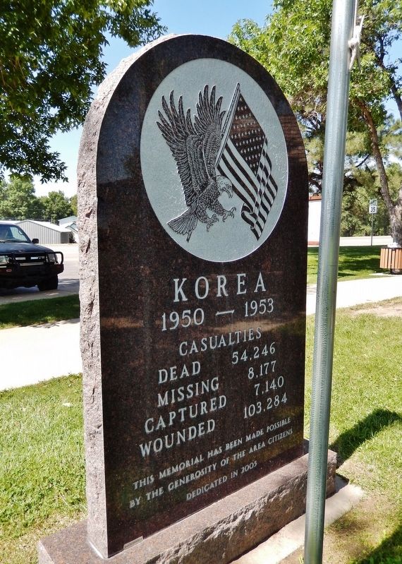 Korean War Memorial (<i>east side</i>) image. Click for full size.