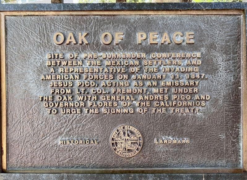 Oak of Peace Marker image. Click for full size.