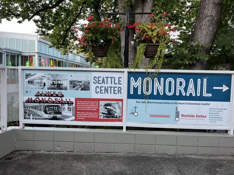 Seattle Center Monorail Marker image. Click for full size.