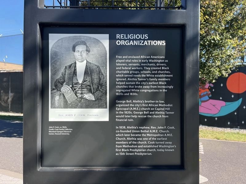 Religious Organizations side of the marker image. Click for full size.